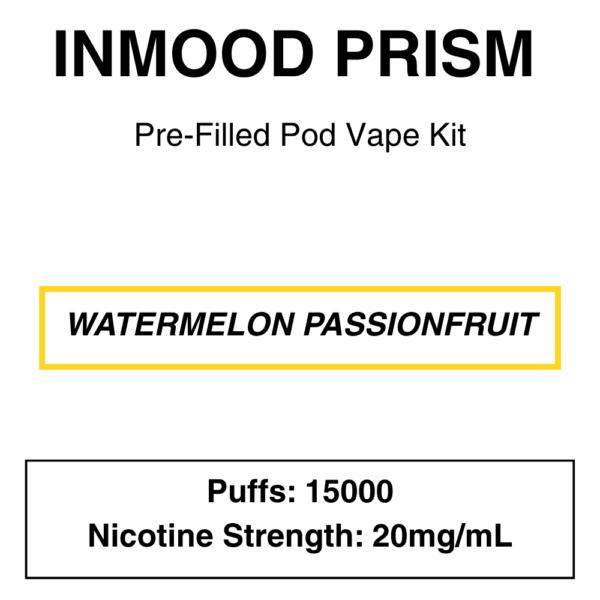 Inmood - Prism - Closed Pod Vape Kit with reusable battery - 15000 Puffs - Image 9