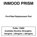 Inmood - Prism - Closed Pod Vape - Replacement Pods - 15000 Puffs