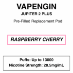 Vapengin - Jupiter 2 Plus - Replacement Pod - 13000 Puffs - 28.5mg/ml Nicotine - Image 17