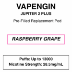 Vapengin - Jupiter 2 Plus - Replacement Pod - 13000 Puffs - 28.5mg/ml Nicotine - Image 16