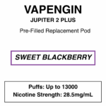 Vapengin - Jupiter 2 Plus - Replacement Pod - 13000 Puffs - 28.5mg/ml Nicotine - Image 5