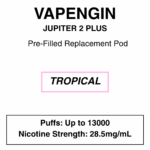 Vapengin - Jupiter 2 Plus - Replacement Pod - 13000 Puffs - 28.5mg/ml Nicotine - Image 4