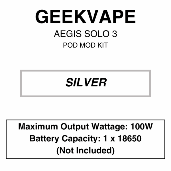 Geekvape - Aegis Solo III - Kit - 100W - Image 3