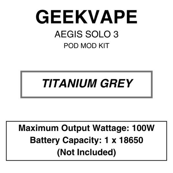 Geekvape - Aegis Solo III - Kit - 100W - Image 2