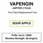 Vapengin - Jupiter 2 Plus - Replacement Pod - 13000 Puffs - 28.5mg/ml Nicotine - Image 13