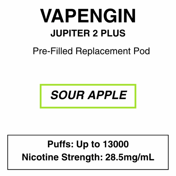 Vapengin - Jupiter 2 Plus - Replacement Pod - 13000 Puffs - 28.5mg/ml Nicotine - Image 13