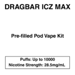 Zoovoo - Dragbar Icz Max - Vape Kit - 10000 Puffs