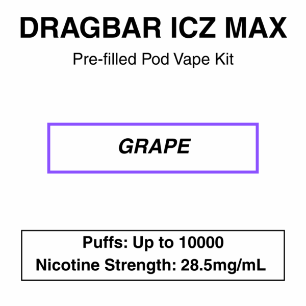 Zoovoo - Dragbar Icz Max - Vape Kit - 10000 Puffs - Image 12