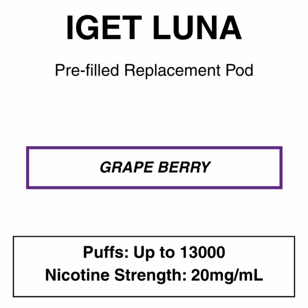 IGET - Luna KP 13000 - Replacement Pod - up to 13000 Puffs - Image 24