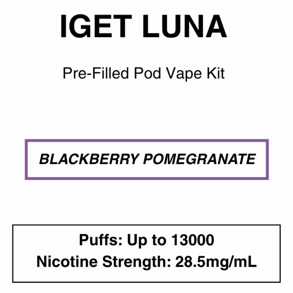 IGET - Luna KP 13000 - Rechargeable Vape Kit - up to 13000 Puffs - Image 20
