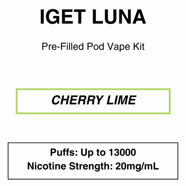 IGET - Luna KP 13000 - Rechargeable Vape Kit - up to 13000 Puffs - Image 24
