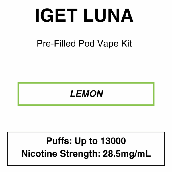 IGET - Luna KP 13000 - Rechargeable Vape Kit - up to 13000 Puffs - Image 15