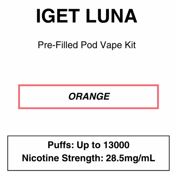 IGET - Luna KP 13000 - Rechargeable Vape Kit - up to 13000 Puffs - Image 13