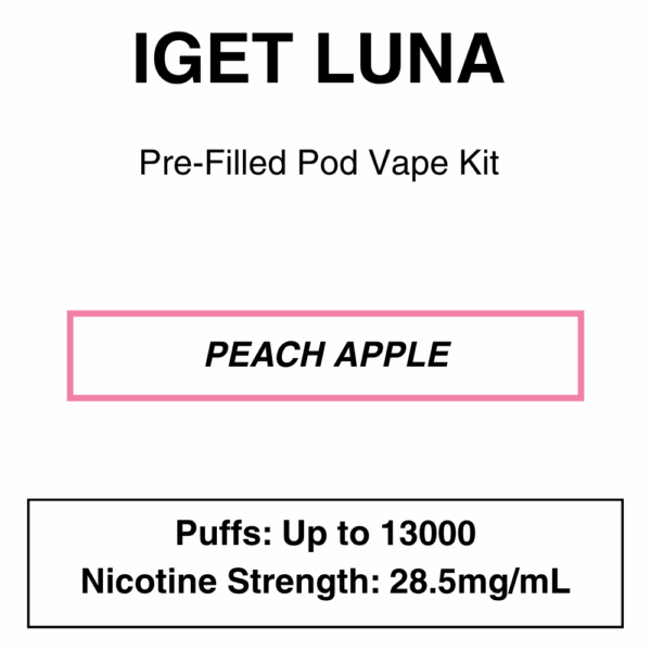 IGET - Luna KP 13000 - Rechargeable Vape Kit - up to 13000 Puffs - Image 12