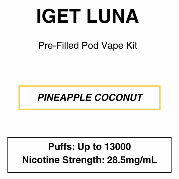 IGET - Luna KP 13000 - Rechargeable Vape Kit - up to 13000 Puffs - Image 10