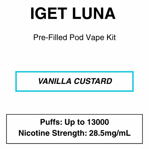 IGET - Luna KP 13000 - Rechargeable Vape Kit - up to 13000 Puffs - Image 4