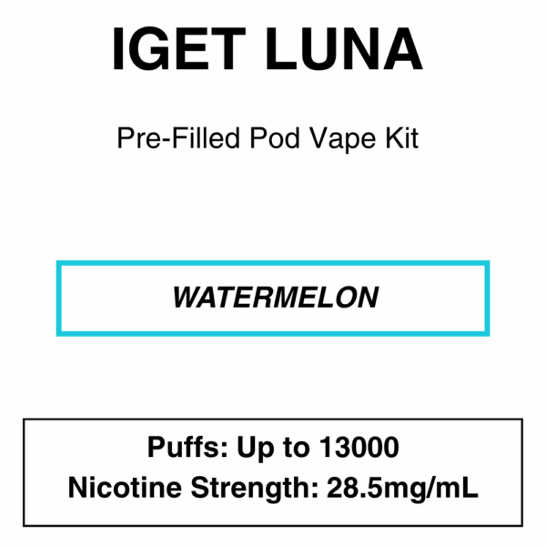 IGET - Luna KP 13000 - Rechargeable Vape Kit - up to 13000 Puffs - Image 3