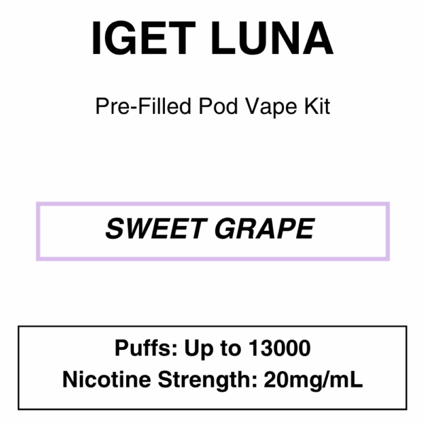 IGET - Luna KP 13000 - Rechargeable Vape Kit - up to 13000 Puffs - Image 29