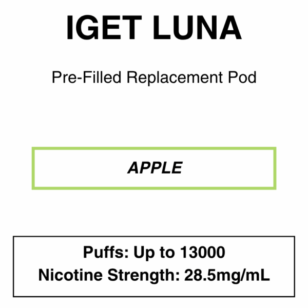 IGET - Luna KP 13000 - Replacement Pod - up to 13000 Puffs - Image 2