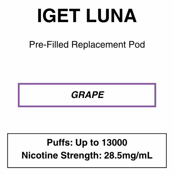 IGET - Luna KP 13000 - Replacement Pod - up to 13000 Puffs - Image 16