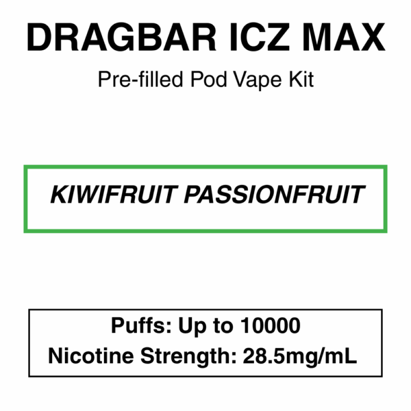 Zoovoo - Dragbar Icz Max - Vape Kit - 10000 Puffs - Image 9