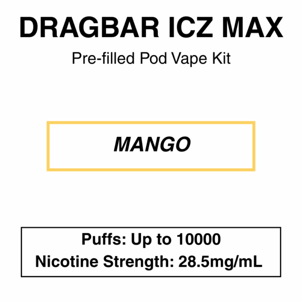 Zoovoo - Dragbar Icz Max - Vape Kit - 10000 Puffs - Image 10