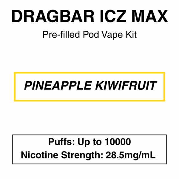 Zoovoo - Dragbar Icz Max - Vape Kit - 10000 Puffs - Image 6