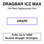 Zoovoo - Dragbar Icz Max - Replacement Pod - 10000 Puffs - Image 10