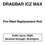 Zoovoo - Dragbar Icz Max - Replacement Pod - 10000 Puffs