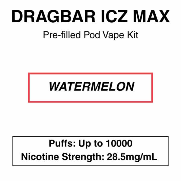 Zoovoo - Dragbar Icz Max - Vape Kit - 10000 Puffs - Image 4