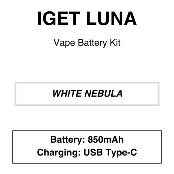 IGET - Luna KP 13000 - Battery Kit - 850mAh (No pods included) - Image 3