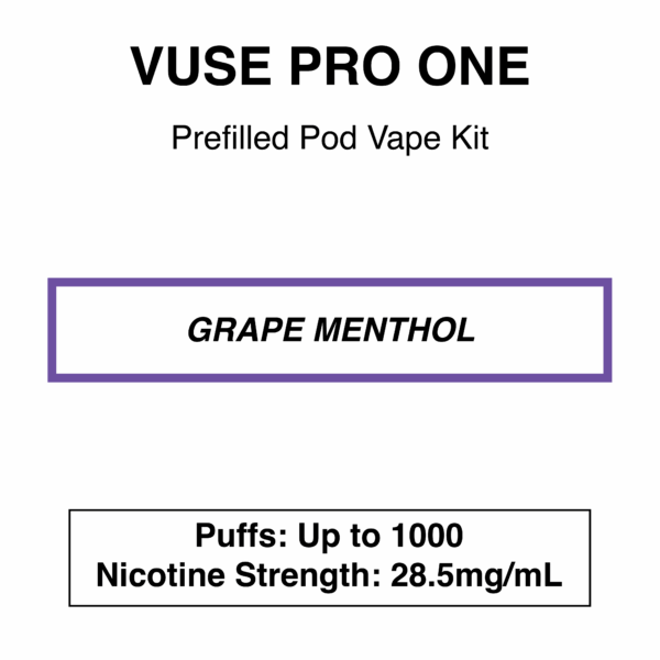 Vuse - Pro One - Vape Kit (1 battery + 1 pod) - Image 8