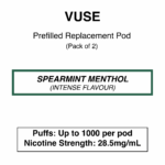 Vuse - eliquids - Intense Spearmint Menthol - 20/28.5mg/ml Nicotine - Image 2