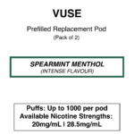 Vuse - eliquids - Intense Spearmint Menthol - 20/28.5mg/ml Nicotine