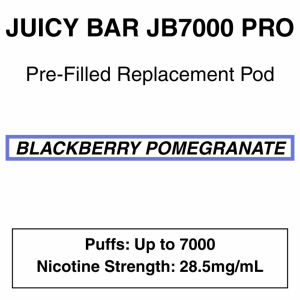 Juicy Bar - Closed Pod Vape - Replacement Pod - 28.5mg/ml Nicotine - 7000 Puffs - Image 28