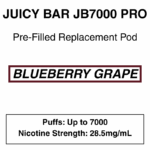 Juicy Bar - Closed Pod Vape - Replacement Pod - 28.5mg/ml Nicotine - 7000 Puffs - Image 26