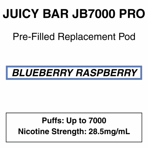 Juicy Bar - Closed Pod Vape - Replacement Pod - 28.5mg/ml Nicotine - 7000 Puffs - Image 25