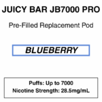 Juicy Bar - Closed Pod Vape - Replacement Pod - 28.5mg/ml Nicotine - 7000 Puffs - Image 24