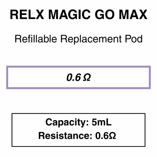 RELX - MagicGo Max - Refillable Pod -5mL - Image 2