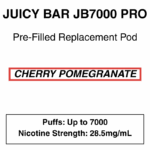 Juicy Bar - Closed Pod Vape - Replacement Pod - 28.5mg/ml Nicotine - 7000 Puffs - Image 23