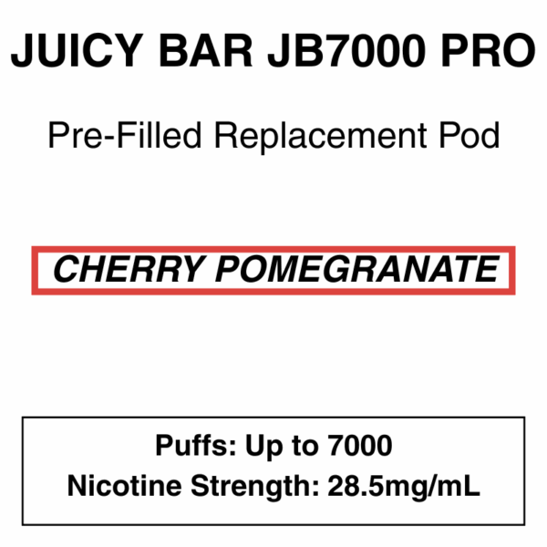 Juicy Bar - Closed Pod Vape - Replacement Pod - 28.5mg/ml Nicotine - 7000 Puffs - Image 23