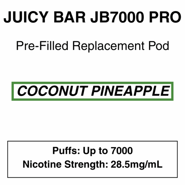 Juicy Bar - Closed Pod Vape - Replacement Pod - 28.5mg/ml Nicotine - 7000 Puffs - Image 21
