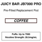 Juicy Bar - Closed Pod Vape - Replacement Pod - 28.5mg/ml Nicotine - 7000 Puffs - Image 20