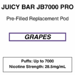 Juicy Bar - Closed Pod Vape - Replacement Pod - 28.5mg/ml Nicotine - 7000 Puffs - Image 19
