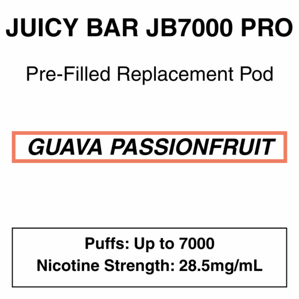 Juicy Bar - Closed Pod Vape - Replacement Pod - 28.5mg/ml Nicotine - 7000 Puffs - Image 18