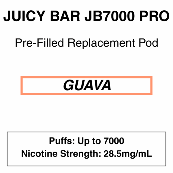 Juicy Bar - Closed Pod Vape - Replacement Pod - 28.5mg/ml Nicotine - 7000 Puffs - Image 17