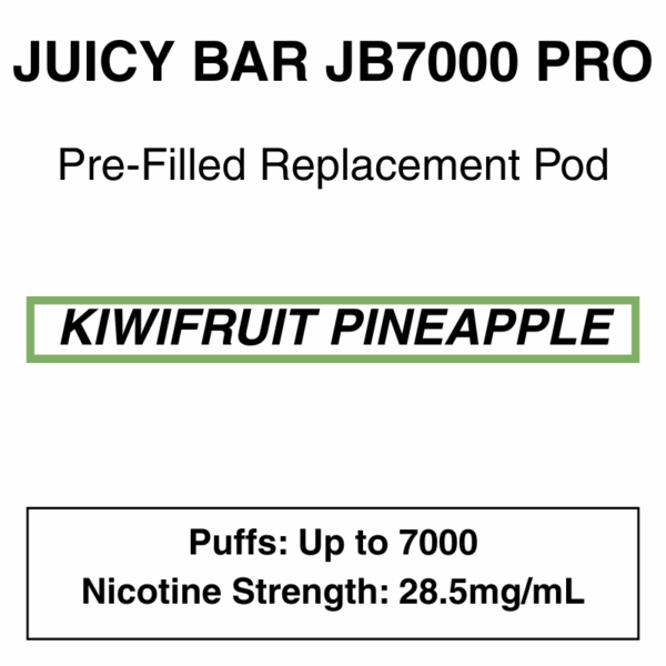 Juicy Bar - Closed Pod Vape - Replacement Pod - 28.5mg/ml Nicotine - 7000 Puffs - Image 16