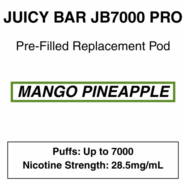 Juicy Bar - Closed Pod Vape - Replacement Pod - 28.5mg/ml Nicotine - 7000 Puffs - Image 15