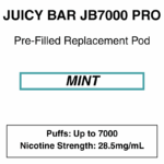 Juicy Bar - Closed Pod Vape - Replacement Pod - 28.5mg/ml Nicotine - 7000 Puffs - Image 13