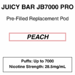 Juicy Bar - Closed Pod Vape - Replacement Pod - 28.5mg/ml Nicotine - 7000 Puffs - Image 11